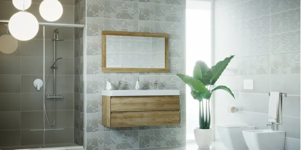 Ambientazione natural per bagno